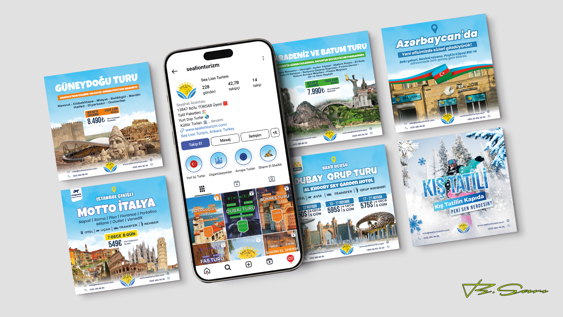 Sea Lion Turizm Bünyesinde Gerçekleştirilen Tasarım ve Dijital Çözümler